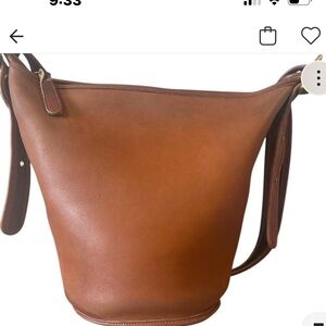 Coach Tan Leather Hobo Bag